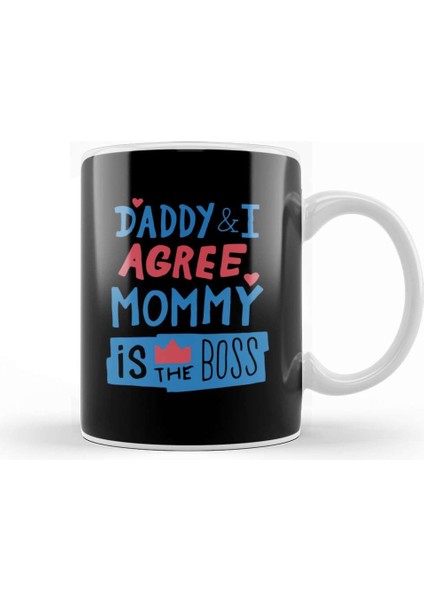 Mom Is The Boss Kupa Bardak Porselen