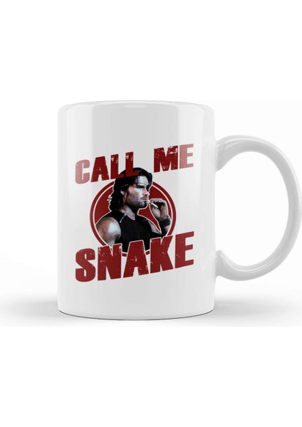 Escape From New York Call Me Snake Eyepatch Kupa Bardak Porselen