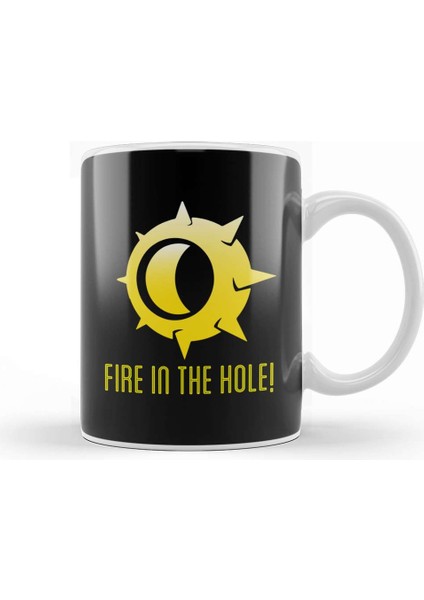 Junkrat Fire In The Hole Logo Overwatch Kupa Bardak Porselen