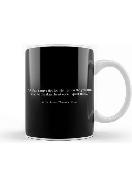 Mindfulness Rasheed Ogunlaru Quote Kupa Bardak Porselen