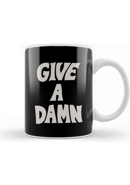 Give A Damn As Worn By Alex Turner White Kupa Bardak Porselen