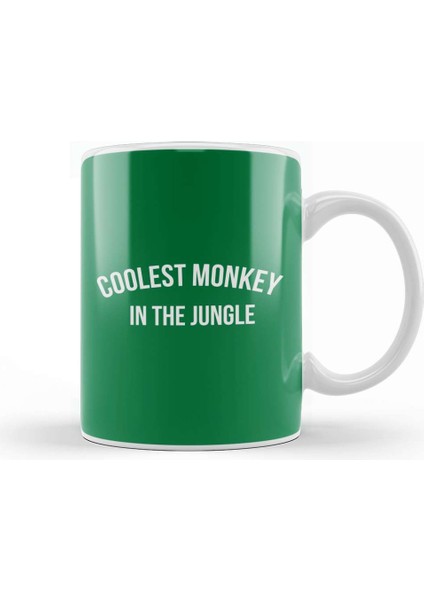 Coolest Monkey In The Jungle Kupa Bardak Porselen