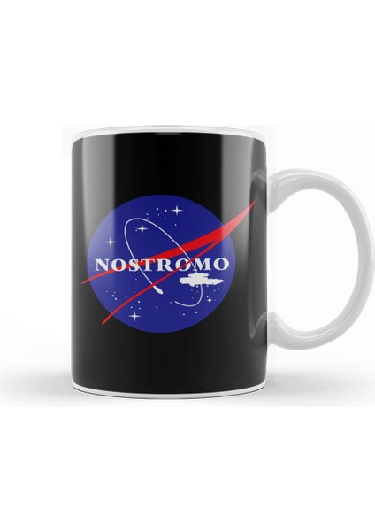Nostromo Nasa Logo Alien Kupa Bardak Porselen