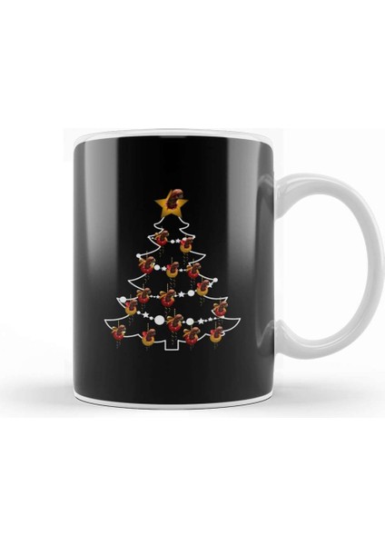 Alien Chestburster Christmas Tree Baubles Kupa Bardak Porselen