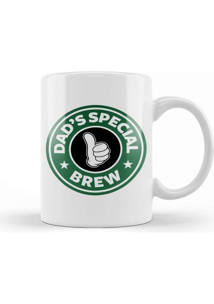 Dads Special Brew Starbucks Kupa Bardak Porselen