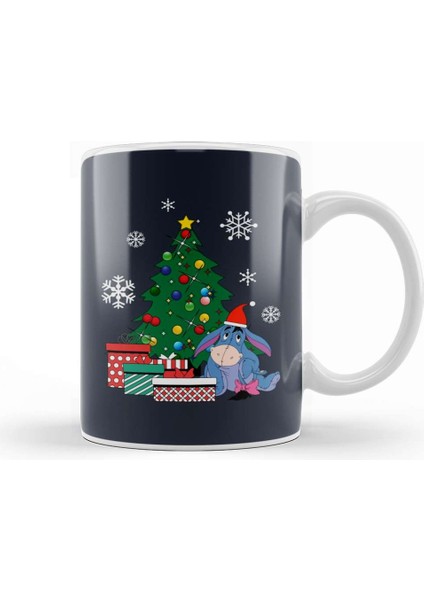 Eeyore Around The Christmas Tree Winnie The Pooh Kupa Bardak Porselen