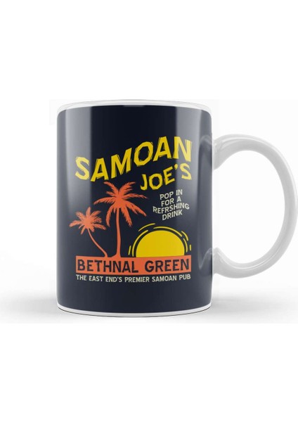 Samoan Joes Lock Stock And Two Smoking Barrels Kupa Bardak Porselen