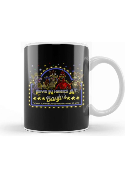 Five Nights At Banjo's Banjo Kazooie Kupa Bardak Porselen