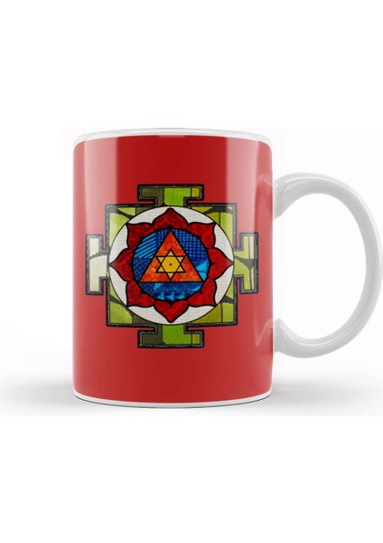 Ganesha Yantra Kupa Bardak Porselen
