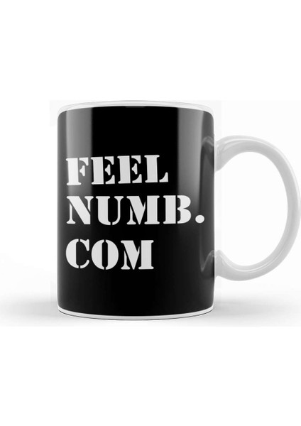 Feel Numb Dot Com Pink Floyd Amplifiers Kupa Bardak Porselen