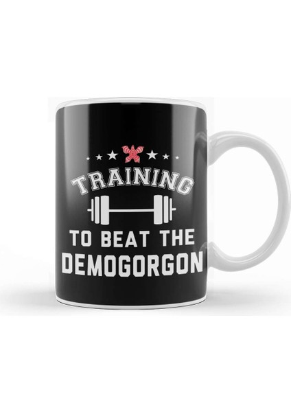 Stranger Things Training To Beat The Demogorgon Kupa Bardak Porselen