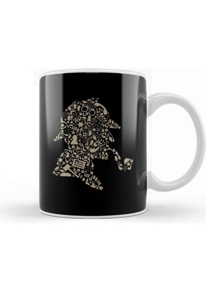 Sherlock Holmes Collage Kupa Bardak Porselen