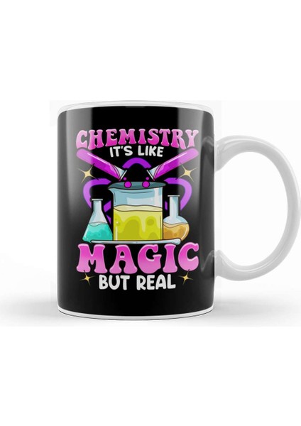 Chemistry It's Like Magic But Real Science Pun Kupa Bardak Porselen
