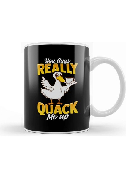 Cute & Funny You Guys Really Quack Me Up Duck Pun Kupa Bardak Porselen