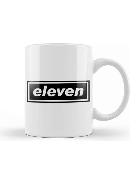 Stranger Things Eleven Oasis Logo Kupa Bardak Porselen