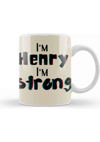 Henry Name Custom Design Gift Baby Gift For Him Kupa Bardak Porselen