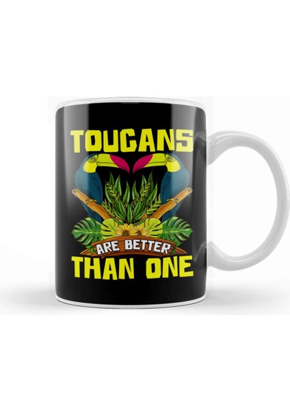 Cute & Funny Toucan Make It Together Bird Pun Kupa Bardak Porselen