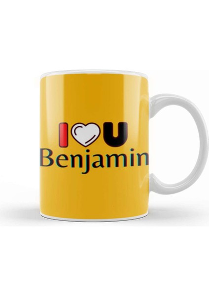 Benjamin Name Custom Design Gift Baby Gift For Him Kupa Bardak Porselen