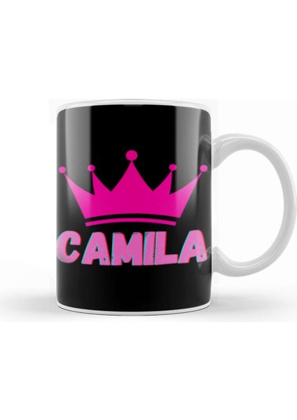 Camila Name Personalized Custom Vintage Retro Rainbow Style Design Gift Baby Gift For Her Kupa Bardak Porselen