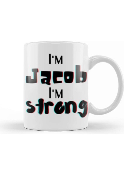Jackson Name Personalized Custom Vintage Retro Rainbow Design Gift Baby Gift For Him Kupa Bardak Porselen