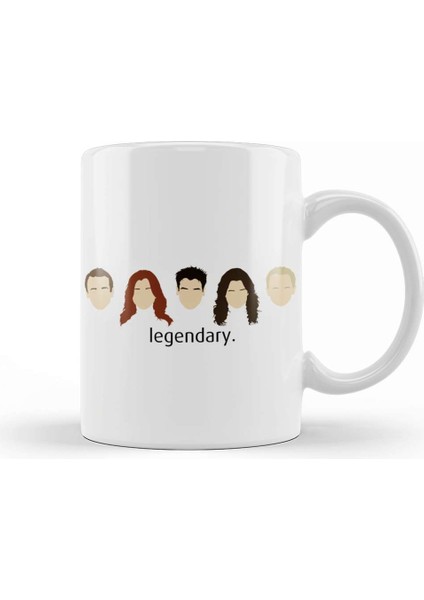 How I Met Your Mother Legendary Simple Hımym Kupa Bardak Porselen