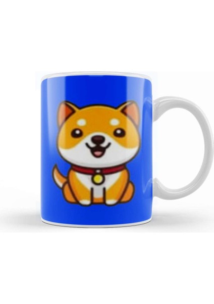 Baby Doge Coin Dogecoın Crypto To The Moon Kupa Bardak Porselen