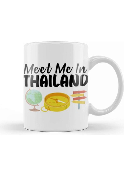 Funny Travel Thailand Gift Design Lover Trippin Wanderlust Journey Adventurer Vacation Kupa Bardak Porselen