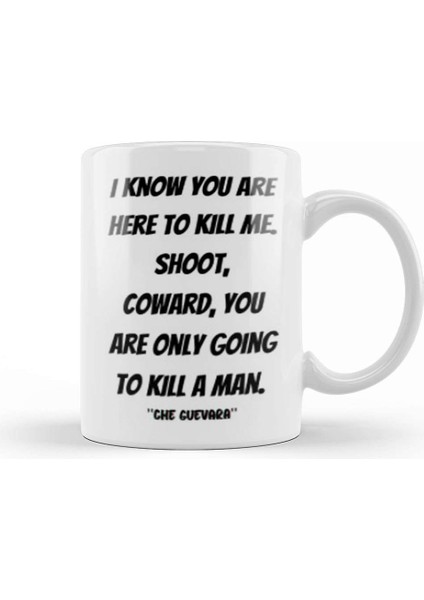 Che Guevara Quotes Gift Vintage Retro Rainbow Style Kupa Bardak Porselen