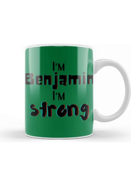 Benjamin Name Custom Design Gift Baby Gift For Him Kupa Bardak Porselen