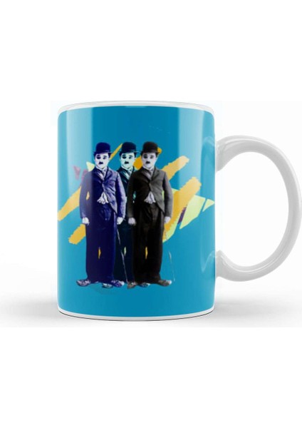 Charlie Chaplin Quotes Art Gift Vintage Retro Style Kupa Bardak Porselen