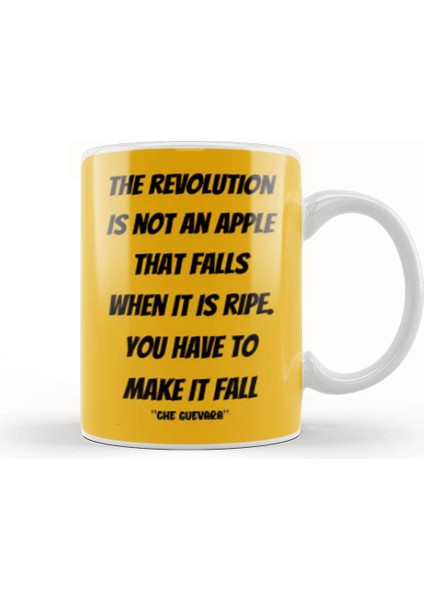 Che Guevara Quotes Gift Vintage Retro Rainbow Style Kupa Bardak Porselen