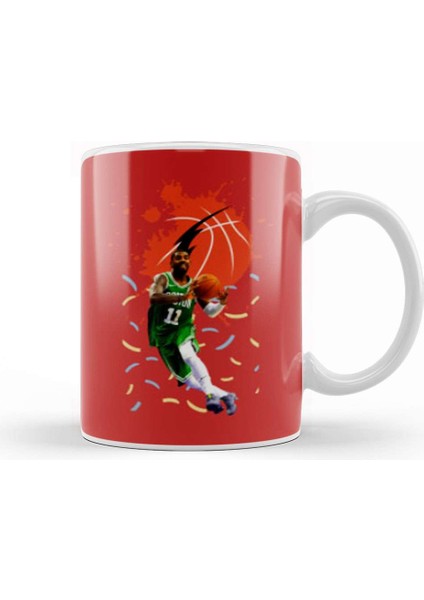 Kyrie Irving Vintage Art Legend Basketball Gift Vintage Retro Style Kupa Bardak Porselen