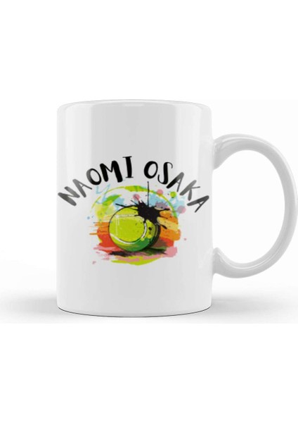 Naomı Osaka I Love Tennis Kupa Bardak Porselen