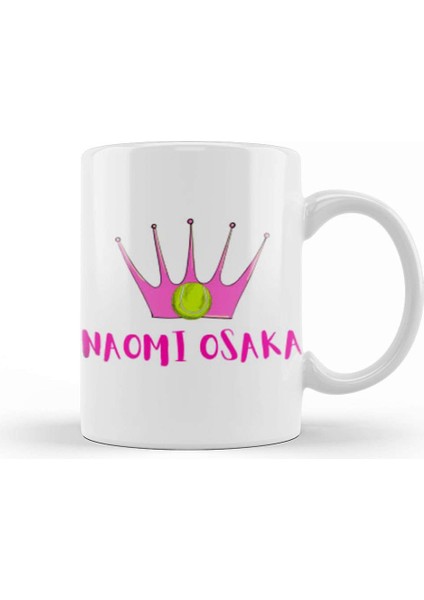 Naomı Osaka I Love Tennis Kupa Bardak Porselen