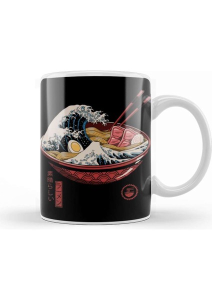 Great Ramen Wave Kupa Bardak Porselen