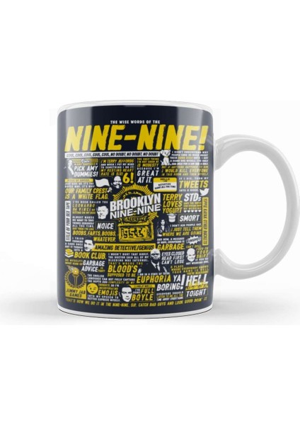 Wise Words Of The Nine Nine Brooklyn Nine Nine Kupa Bardak Porselen