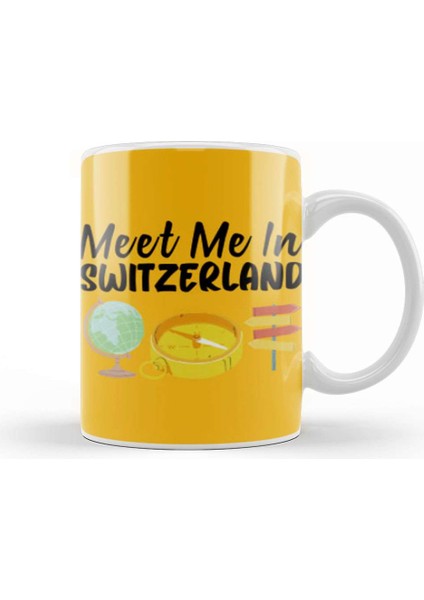 Funny Travel Switzerland Gift Design Lover Trippin Wanderlust Journey Adventurer Vacation Kupa Bardak Porselen