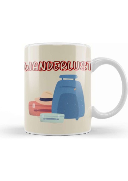 Funny Travel Gift Design Lover Trippin Wanderlust Journey Adventurer Vacation Kupa Bardak Porselen