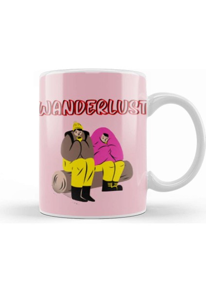 Funny Travel Gift Design Lover Trippin Wanderlust Journey Adventurer Vacation Kupa Bardak Porselen