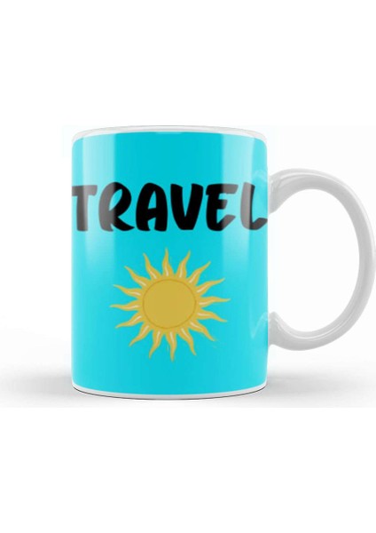 Funny Travel Gift Design Lover Trippin Wanderlust Journey Adventurer Vacation Kupa Bardak Porselen