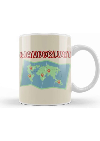 Funny Travel Gift Design Lover Trippin Wanderlust Journey Adventurer Vacation Kupa Bardak Porselen
