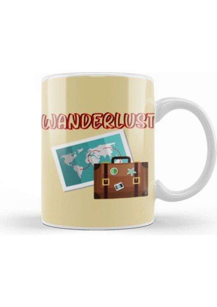 Funny Travel Gift Design Lover Trippin Wanderlust Journey Adventurer Vacation Kupa Bardak Porselen