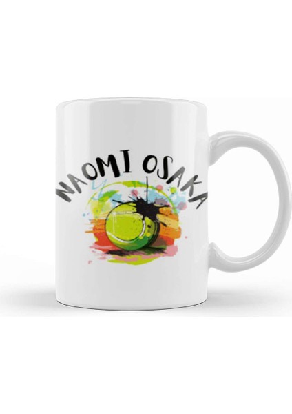 Naomı Osaka I Love Tennis Kupa Bardak Porselen