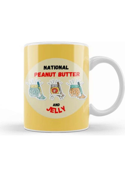 National Peanut Butter And Jelly Day Kupa Bardak Porselen