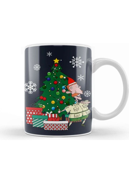 Nigel Thornberry Around The Christmas Tree Kupa Bardak Porselen