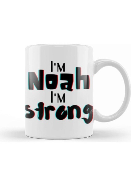 Noah Name Custom Design Gift Baby Gift For Him Kupa Bardak Porselen