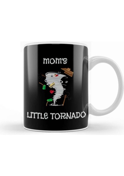 Cute Mom S Little Tornado Kids Kupa Bardak Porselen
