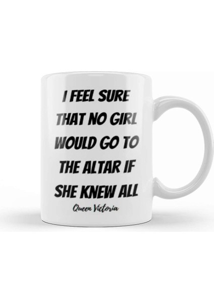 Queen Victoria Quotes Gift Vintage Retro Rainbow Style Kupa Bardak Porselen