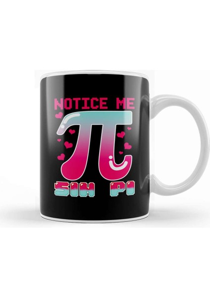 Funny Notice Me Sin Pi Cute Math Anime Senpai Pun Kupa Bardak Porselen