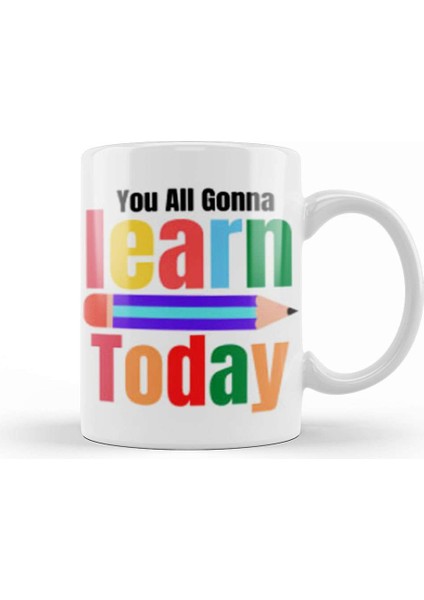 Teacher Gift Learning Inspire Science Student School Inspirational Kupa Bardak Porselen